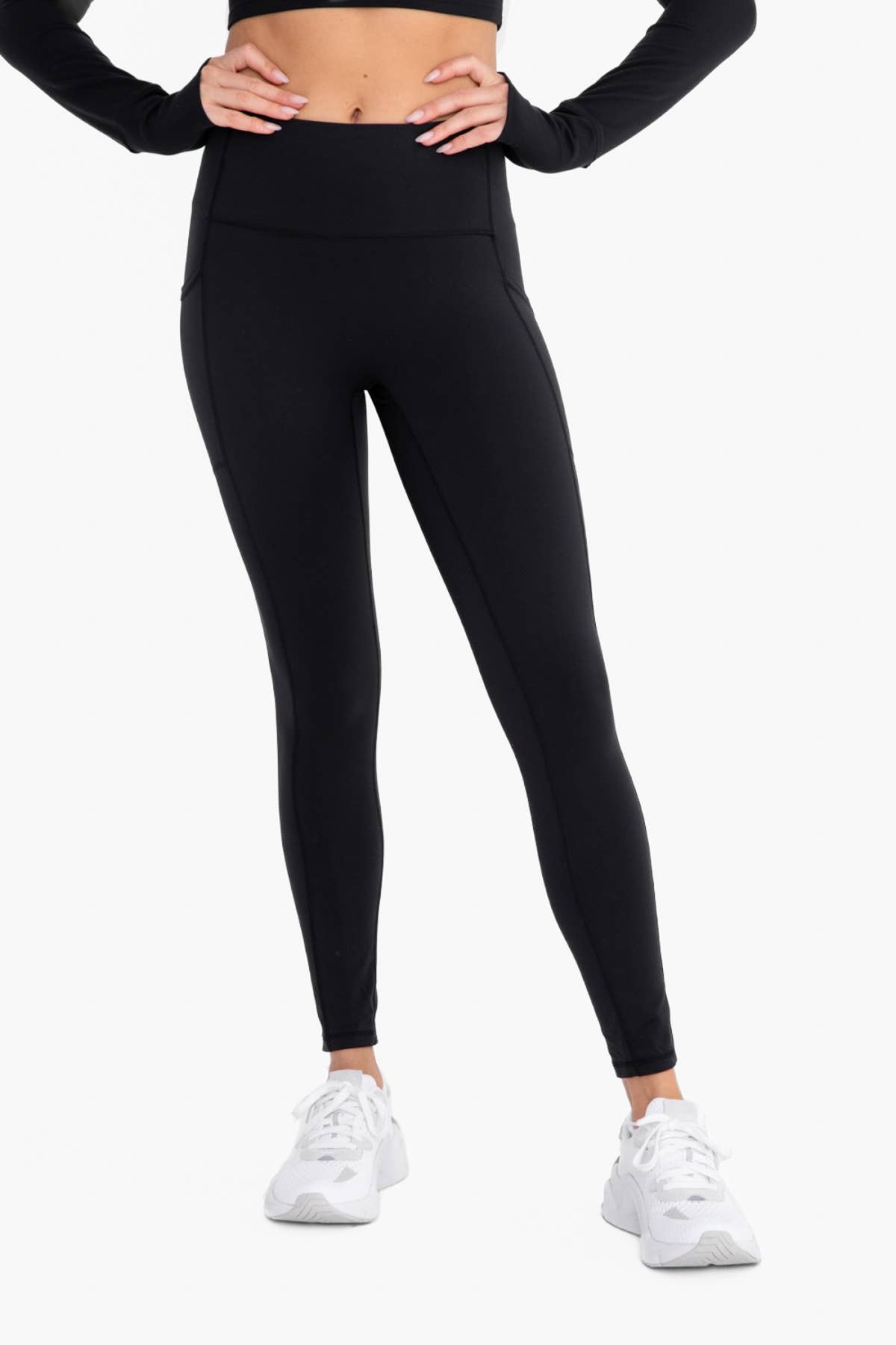 Black Athletic Leggings with Pockets